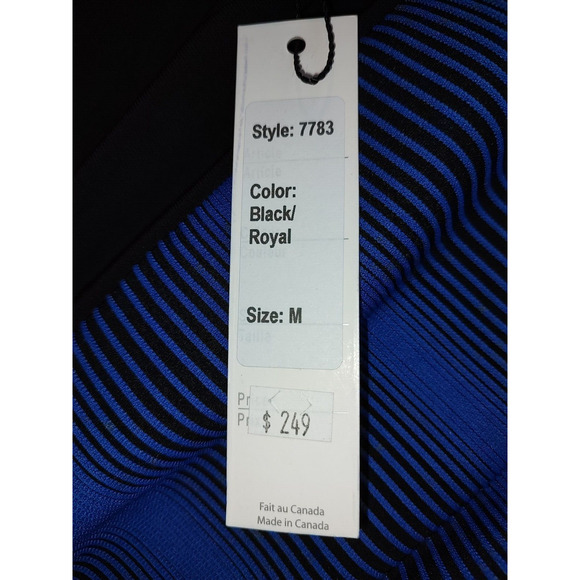 Scapa Lauren Perre Woman's NEW Blue Texture Strip Size M Shift Dress Long Sleeve - Picture 9 of 12